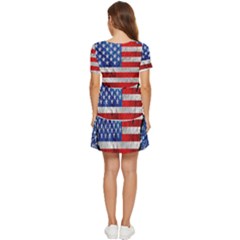 Tiered Short Sleeve Babydoll Dress 