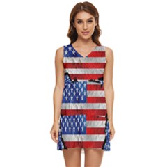 Tiered Sleeveless Mini Dress 