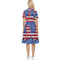 Button Top Knee Length Dress 