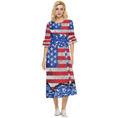 Double Cuff Midi Dress 