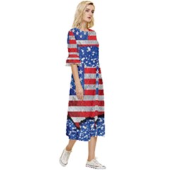 Double Cuff Midi Dress 