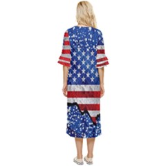 Double Cuff Midi Dress 