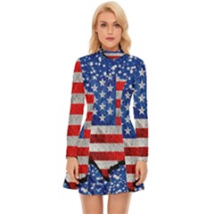 Long Sleeve Velour Longline Dress 