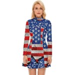 Usa-map-and-flag-on-cement-wall-texture-background-design-1591646654pet Long Sleeve Velour Longline Dress