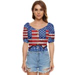 Usa-map-and-flag-on-cement-wall-texture-background-design-1591646654pet Button up blouse