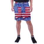 Usa-map-and-flag-on-cement-wall-texture-background-design-1591646654pet Men s Pocket Shorts