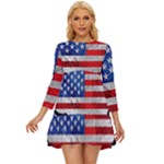 Usa-map-and-flag-on-cement-wall-texture-background-design-1591646654pet Long Sleeve Babydoll Dress