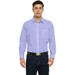 ff0000 Men s Long Sleeve Pocket Shirt 