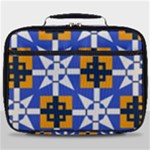 Shapes on a blue background                                                           Full Print Lunch Bag