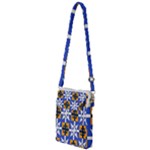 Shapes on a blue background                                                           Multi Function Travel Bag