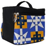 Shapes on a blue background                                                          Make Up Travel Bag (Big)