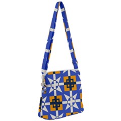 Zipper Messenger Bag 