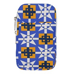 Shapes on a blue background                                                        Waist Pouch (Large) from ArtsNow.com