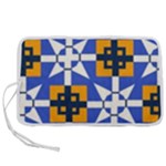 Shapes on a blue background                                                       Pen Storage Case (M)
