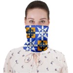 Shapes on a blue background                                                       Face Covering Bandana (Adult)