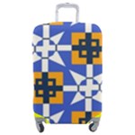 Shapes on a blue background                                                       Luggage Cover (Medium)