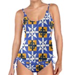 Shapes on a blue background                                                          Tankini Set