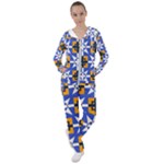 Shapes on a blue background                                                         Women s Tracksuit