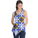 Shapes on a blue background                                                           Sleeveless Tunic