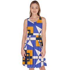 Knee Length Skater Dress With Pockets 