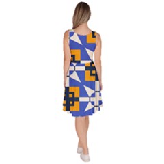 Knee Length Skater Dress With Pockets 