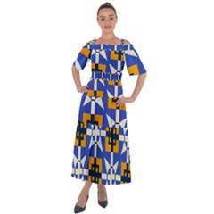 Shoulder Straps Boho Maxi Dress  