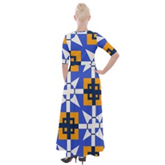 Half Sleeves Maxi Dress 