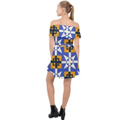Off Shoulder Chiffon Dress 