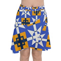 Chiffon Wrap Front Skirt 