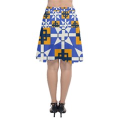 Chiffon Wrap Front Skirt 