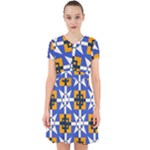 Shapes on a blue background                                                             Adorable in Chiffon Dress