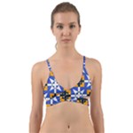 Shapes on a blue background                                                          Wrap Around Bikini Top