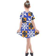 Kids  Short Sleeve Shirt Dress 