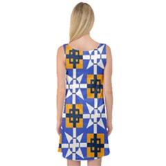 Sleeveless Satin Nightdress Back