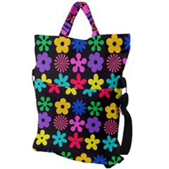 Fold Over Handle Tote Bag 