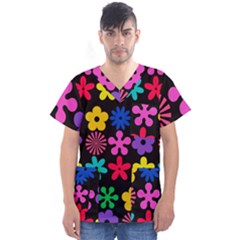 Men s V-Neck Scrub Top 