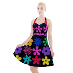 Halter Party Swing Dress  