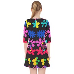 Quarter Sleeve Pocket Dress 