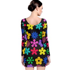 Long Sleeve Velvet Bodycon Dress 