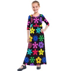 Kids  Quarter Sleeve Maxi Dress 