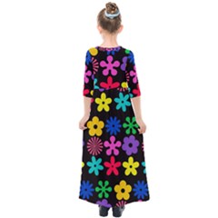 Kids  Quarter Sleeve Maxi Dress 