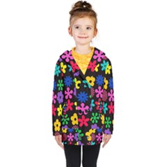 Kids  Double Breasted Button Coat 