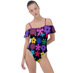 Frill Detail One Piece Swimsuit 