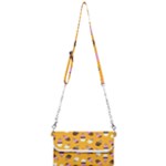Ice cream on an orange background pattern                                                             Mini Crossbody Handbag