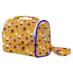 Ice cream on an orange background pattern                                                          Satchel Shoulder Bag