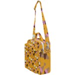 Ice cream on an orange background pattern                                                          Crossbody Day Bag