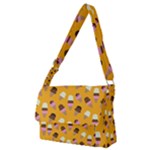 Ice cream on an orange background pattern                                                         Full Print Messenger Bag (M)