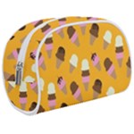 Ice cream on an orange background pattern                                                        Makeup Case (Medium)
