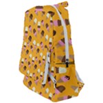 Ice cream on an orange background pattern                                                       Travelers  Backpack