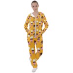 Ice cream on an orange background pattern                                                           Women s Tracksuit